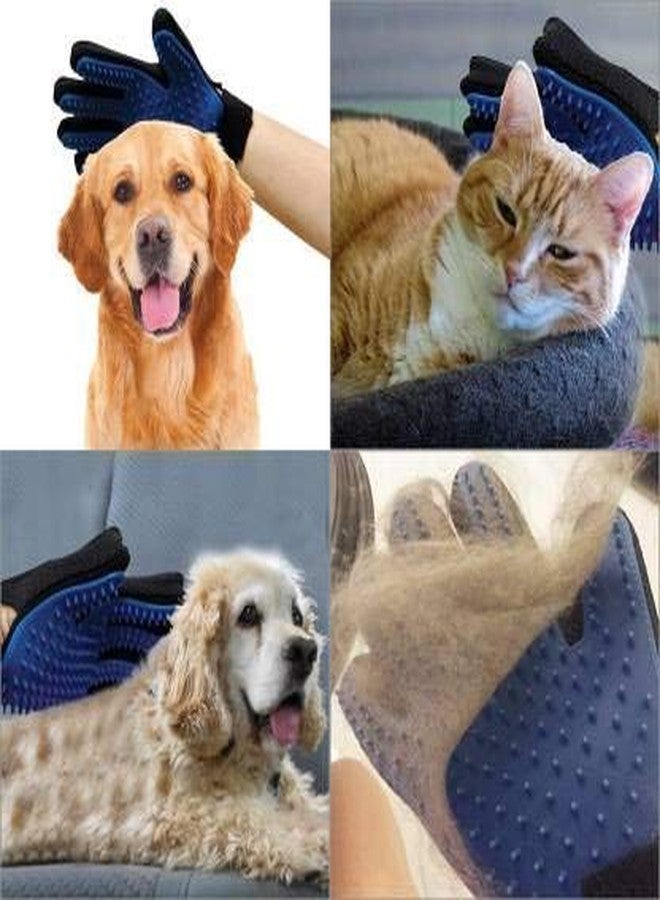 SOCHEP True Touch Silicone Cleaning Hair Brush Animal Massage Grooming Bath Gloves (Multicolor, Small) - Image 2