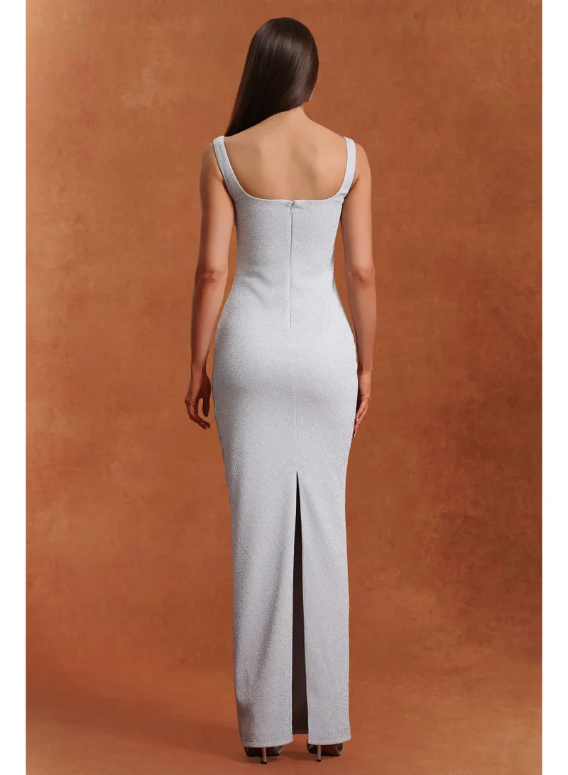 Bella Barnett  Ritana Sleeveless Diamond Wrinkles Maxi Dress for Women | Best Price UAE