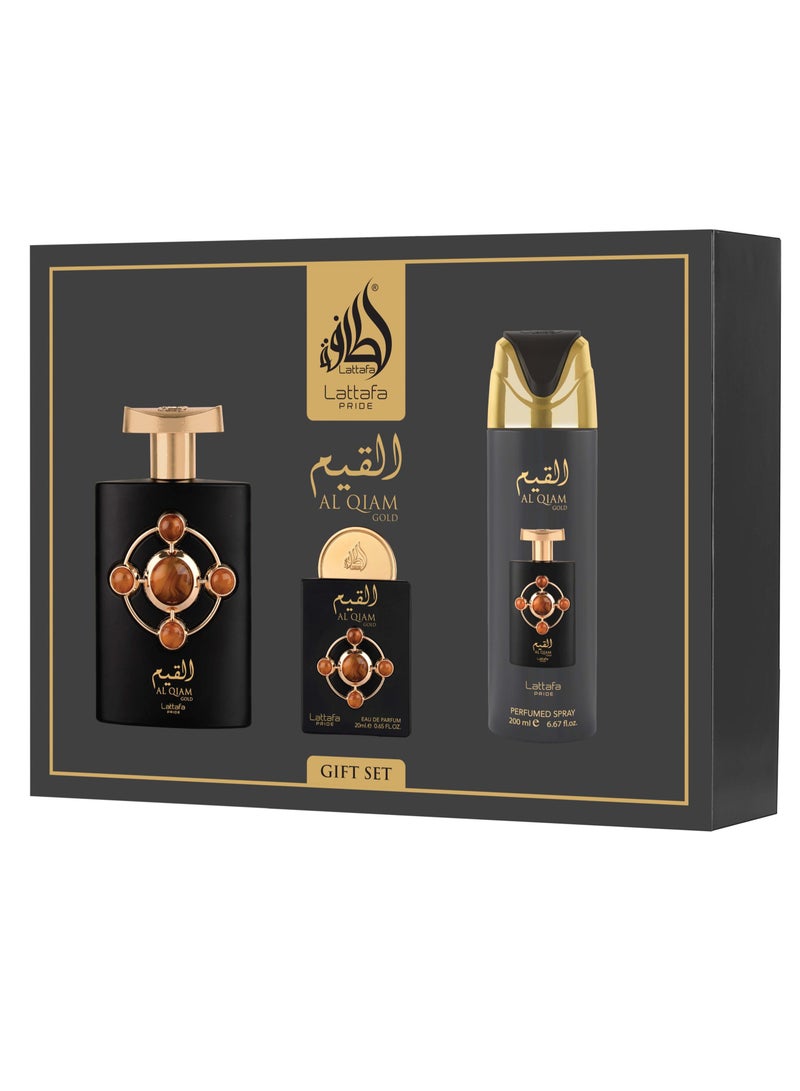 Lattafa Gift set Al Qiam Gold -3pc