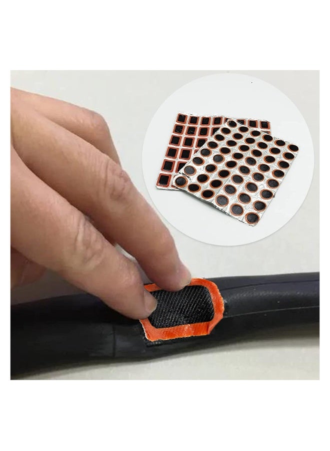 Generic Puncture Repair Kit, 288 Pcs Square Patch+Round Patch, Bicycle Tube Puncture Rubber Patches, Bike Repair Patches, Inner Tube Puncture Repair Kit  - Image 3