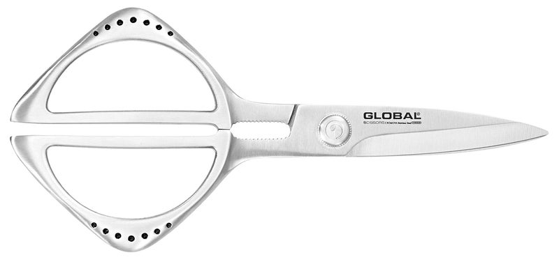 Global 8 1/4 inch Kitchen Shears - Stainless Steel, Razor Sharp Edge, Multipurpose, Made in Japan, GKS-210 - Image 4