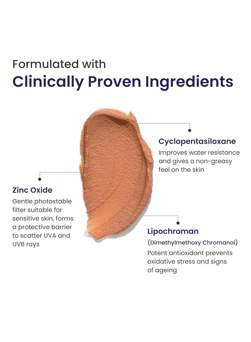 RE' EQUIL Sheer Zinc Tinted Sunscreen SPF 50 Cream 50g - Image 3