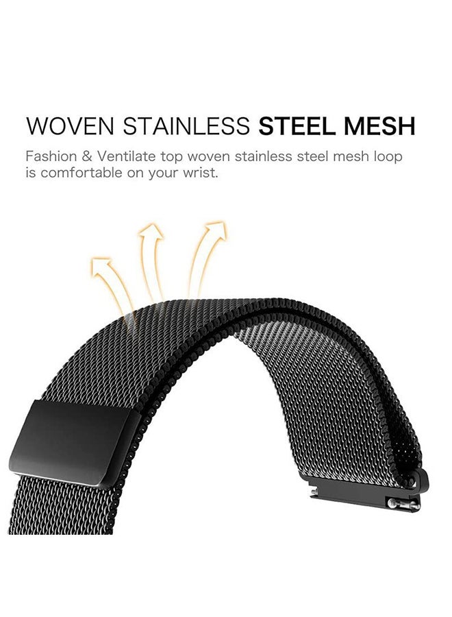 O Ozone Milanese Loop Metal Bands For Apple Watch Series 10 | Ultra 2 | 8 Ultra | 9 | 8 | 7 | 6, 49/46/45/44/42mm , Magnetic Mesh Replacement Wristbands- Blue - Image 5