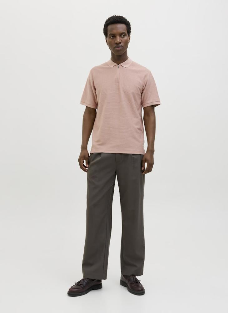 JACK & JONES Jprccronnie Short Sleeve Zip Polo Shirt  - Image 4