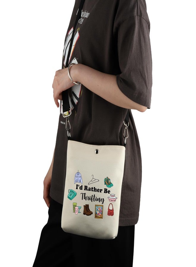 جي 2 توب حقيبة كروسبودي من G2TUP Thrifter Gift، بتصميم عصري مستطيل الشكل، مقاومة للماء، لون أبيض كريمي، للنساء، مقاس 8.28 بوصة طول × 7.87 بوصة عرض × 1 بوصة ارتفاع. - Image 5
