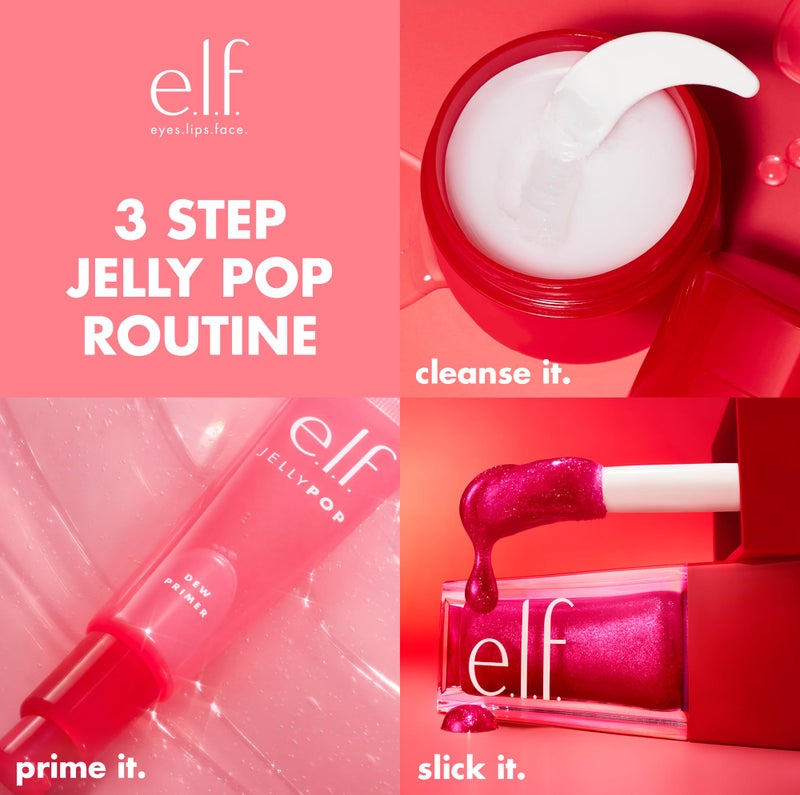 elf e.l.f. Jelly Pop Glow Reviver Lip Oil, Limited Edition Nourishing Formula Creates A Sheer, Ultra-Glossy Finish, Non-Sticky Feel, Vegan & Cruelty-Free - Image 5