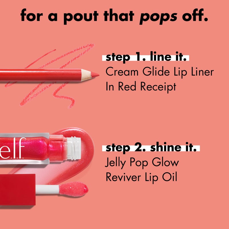 elf e.l.f. Jelly Pop Glow Reviver Lip Oil, Limited Edition Nourishing Formula Creates A Sheer, Ultra-Glossy Finish, Non-Sticky Feel, Vegan & Cruelty-Free - Image 4