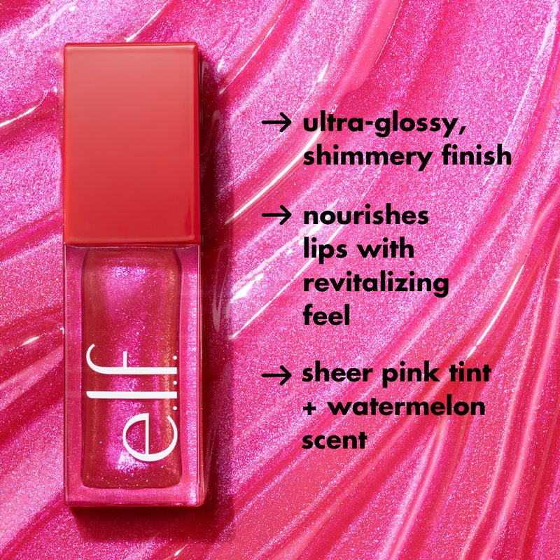 elf e.l.f. Jelly Pop Glow Reviver Lip Oil, Limited Edition Nourishing Formula Creates A Sheer, Ultra-Glossy Finish, Non-Sticky Feel, Vegan & Cruelty-Free - Image 2
