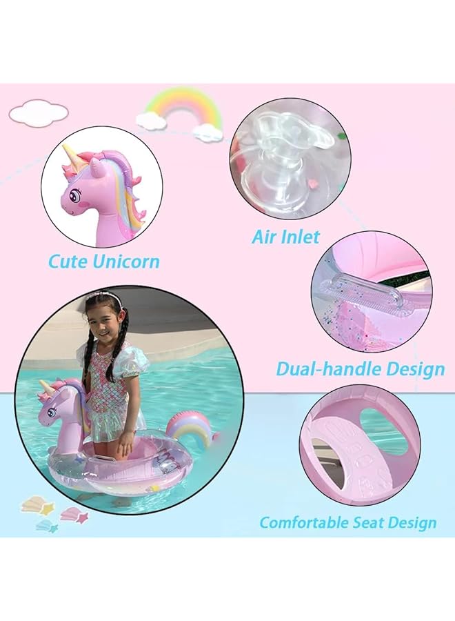 KASTWAVE Baby Swimming Float Swim Ring Cute Floaties With Seat And Handle Pool Floats Toys - Image 4
