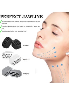Generic Jawline Exerciser for Man and Woman - 3 Resistance Levels (6 Pcs) BPA Free Silicone Jaw Trainer & Shaper - Gum Tablets for Beginner, Intermediate & Advanced Users  - Image 2
