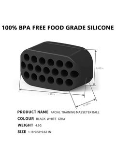 Generic Jawline Exerciser for Man and Woman - 3 Resistance Levels (6 Pcs) BPA Free Silicone Jaw Trainer & Shaper - Gum Tablets for Beginner, Intermediate & Advanced Users  - Image 5