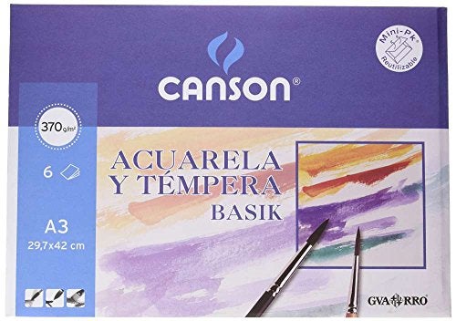 Canson A3 370 g 6 Pages Minipack for Watercolour - Image 1