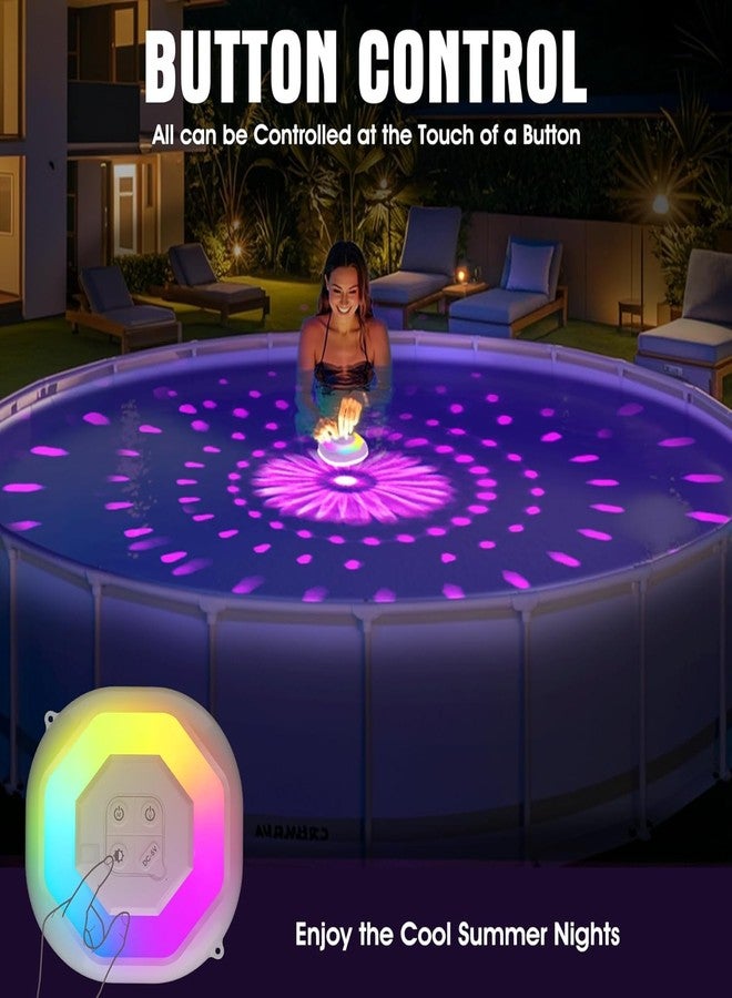 Niceput Floating Pool Lights, 9000mAh Rechargeable Swimming Pool Lights That Float, IP68 Waterproof Glow Pools Light, Color Changing Hot tub Light, Pool LED Floating for Inground Above Ground Pools,-1PC - Image 4