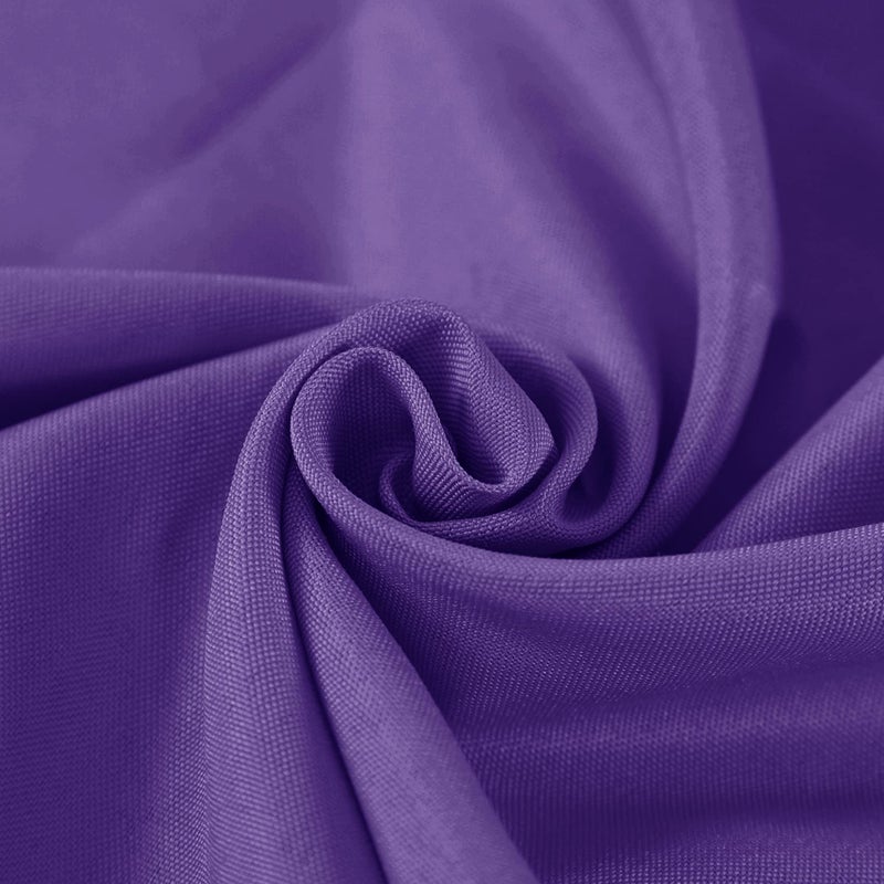 Fokitut 2 Pack Waterproof Round Tablecloth  70 Inch  Stain Resistant and Wrinkle Polyester Table Cloth  Fabric Table Cover for Kitchen Dining  Wedding  Party  Holiday Dinner-Purple - Image 4
