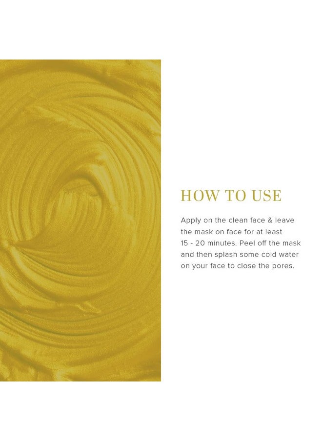 Khadi Natural Ayurvedic Gold Peel Off Mask, 50Gm|Enhances Natural Radiance Of Skin| Nourishes And Hydrates Skin| Luxurious Blend Of Pure Gold Dust Extracts| Suitable For All Skin Types  - Image 3