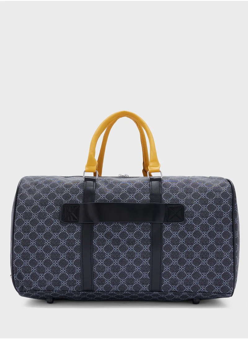 Robert Wood Printed Weekender Duffle Bag