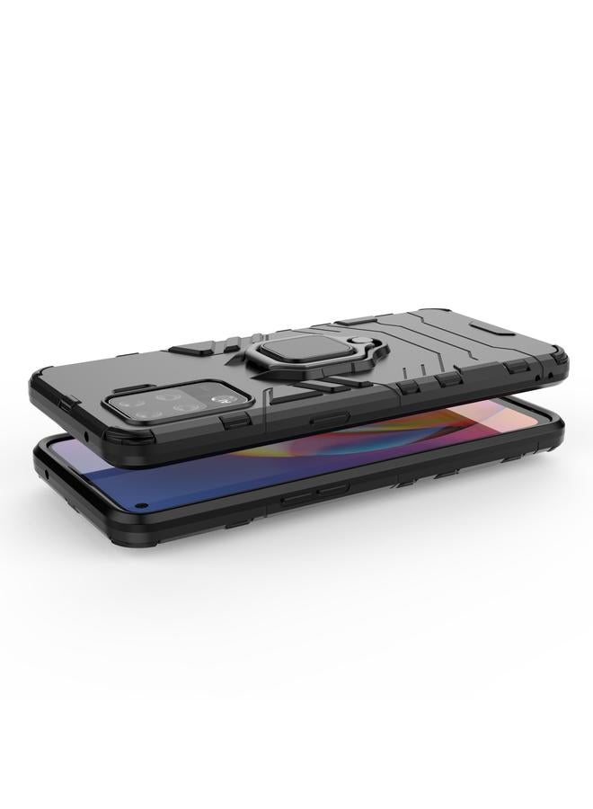 اس-توب جراب لهاتف OPPO A94 مقاوم للصدمات مصنوع من مادة PC + TPU مع حامل حلقي مغناطيسي - Image 5