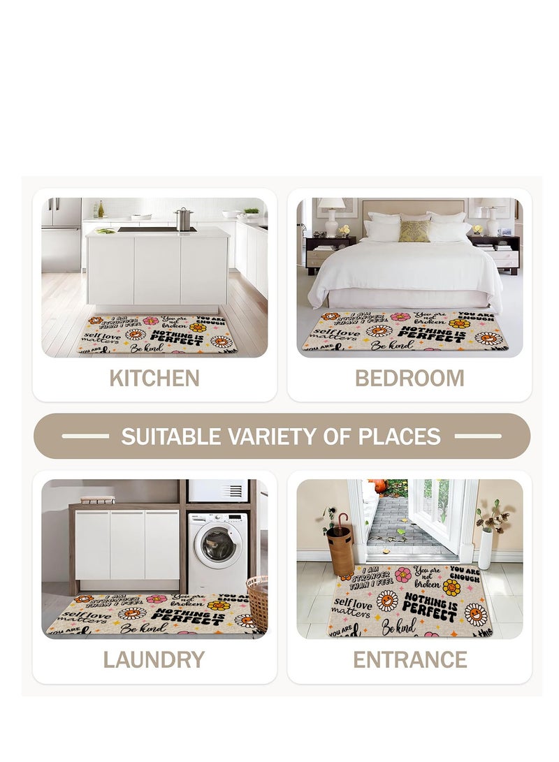 2 PCS Kitchen Floor Mats Rugs Set, Cushion Floor Carpet, Waterproof, Oil Resistant and Anti-Fatigue PU Standing Mat for Kitchen, Floor, Office, Sink, Laundry 45*75CM+45*120CM - Image 4