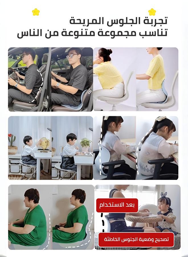 وسادة مقعد قابلة للطي ومجموعة وسائد أسفل الظهر لدعم الظهر لتخفيف آلام عرق النسا وأسفل الظهر والعصعص وسادة قابلة للتعديل وقابلة للغسل في الغسالة ومتعددة الوظائف ومناسبة للمكاتب وكراسي الألعاب ودعم أسفل الظهر بعد الولادة وسادة مريحة لتخفيف الألم متعددة الأغراض وسادة مريحة للجلوس لفترات طويلة ومناسبة للبالغين والأطفال وسادة مسند ظهر مدمجة - Image 5