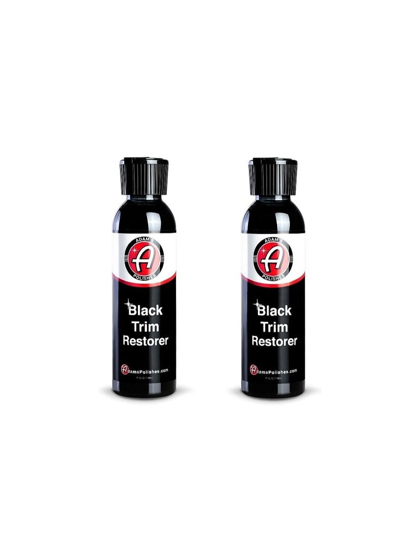 Adam's New Black Trim Restorer 2-Pack - Restores Plastic Trim to a Rich, Black Color with a Factory-New Appearance - Lasts Several Months per Treatment.