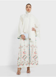 Embroidered Abaya with Sheila