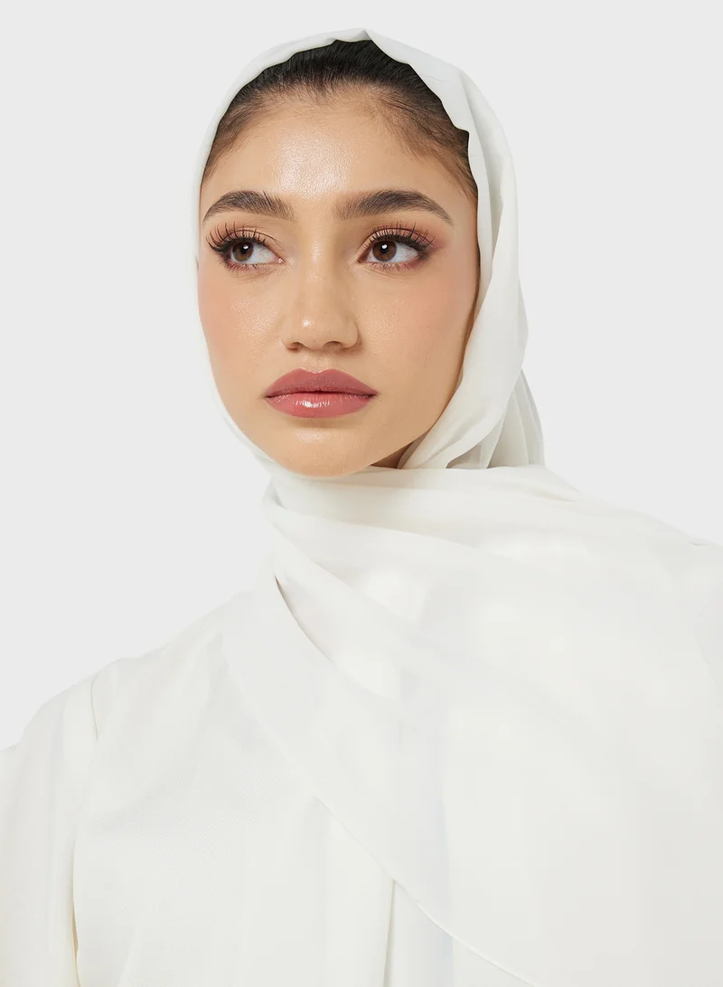 هيا كلوزيت Embroidered Abaya with Sheila