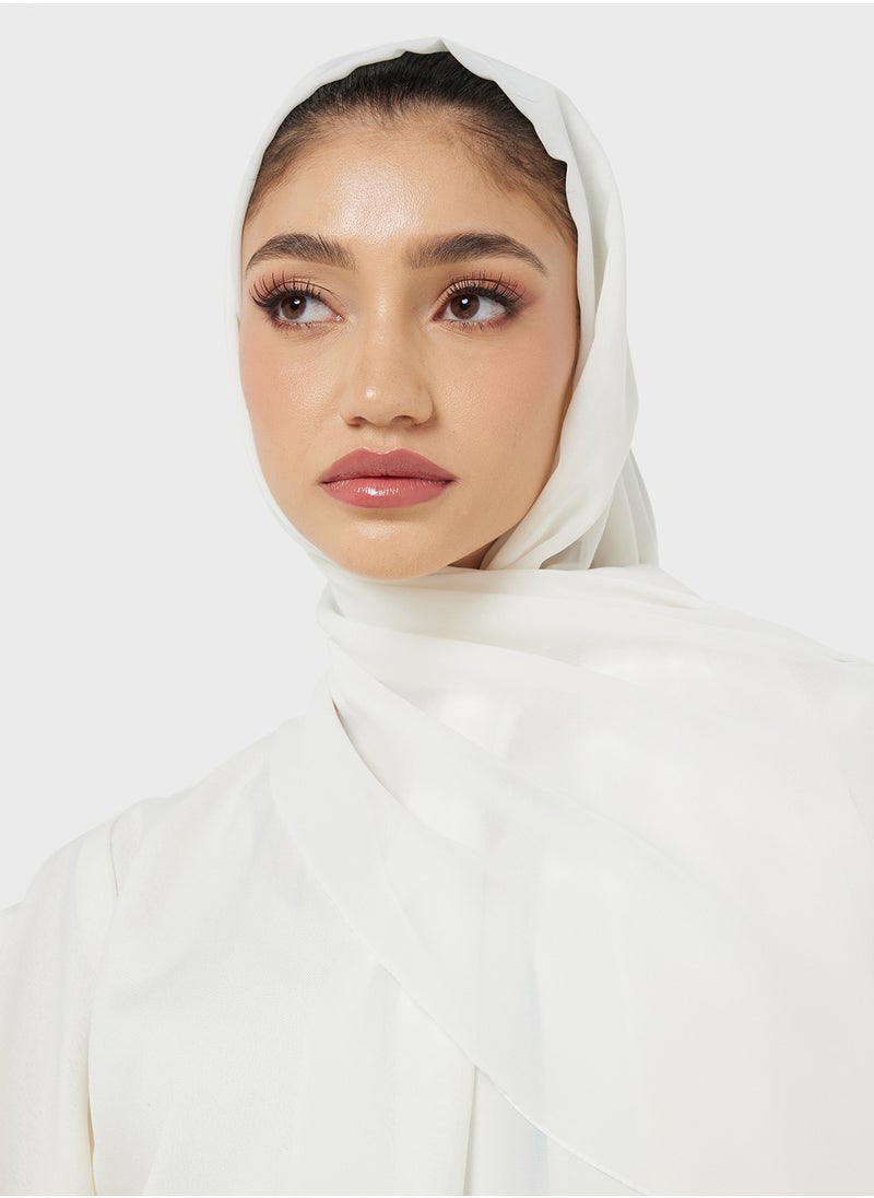 hayas closet Embroidered Abaya with Sheila  - Image 4