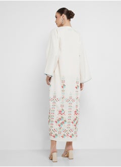 hayas closet V-Neck Abaya  - Image 2