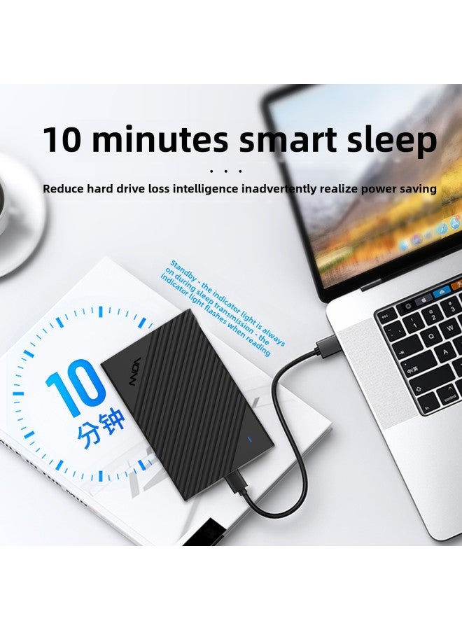 Notebook External SATA Mechanical USB3.0/3.1 2.5 Inch Twill Mobile Hard Disk Box-Color:C200-USB3.0 - Image 2