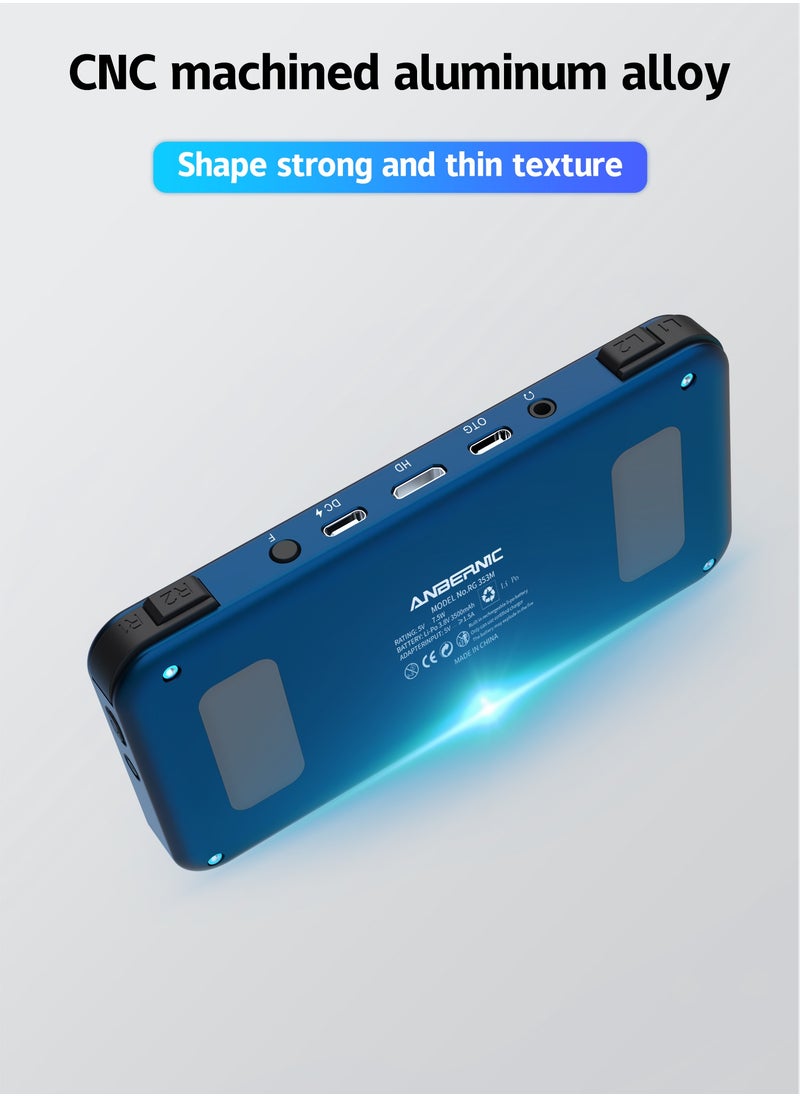 ANBERNIC  - Anbernic RG353M Handheld Game Console Aluminum Alloy Metal Dual OS Android 11 Linux System 5G WiFi 4.2 Bluetooth HDMI Touch Screen【Purple-64GB-28 Emulators Over 22,000 Games Pre-installed】 - Image 1