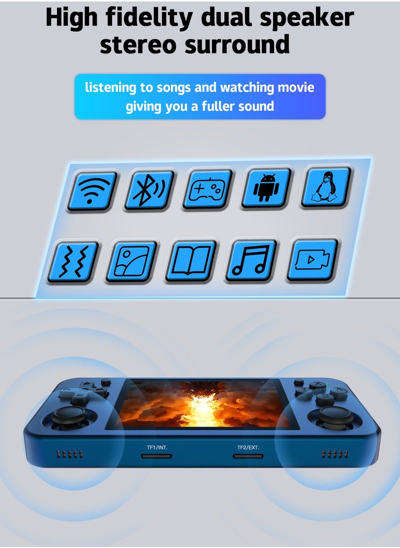 ANBERNIC  - Anbernic RG353M Handheld Game Console Aluminum Alloy Metal Dual OS Android 11 Linux System 5G WiFi 4.2 Bluetooth HDMI Touch Screen【Purple-64GB-28 Emulators Over 22,000 Games Pre-installed】 - Image 1