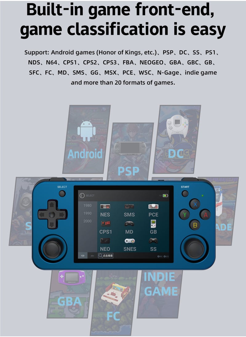 ANBERNIC  - Anbernic RG353M Handheld Game Console Aluminum Alloy Metal Dual OS Android 11 Linux System 5G WiFi 4.2 Bluetooth HDMI Touch Screen【Purple-64GB-28 Emulators Over 22,000 Games Pre-installed】 - Image 1
