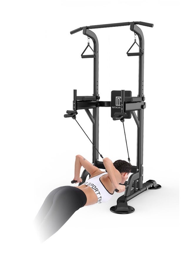 Multi-Function Adjustable Power Tower Pull-Up & Dip Station Strength Training Equipment for Gym