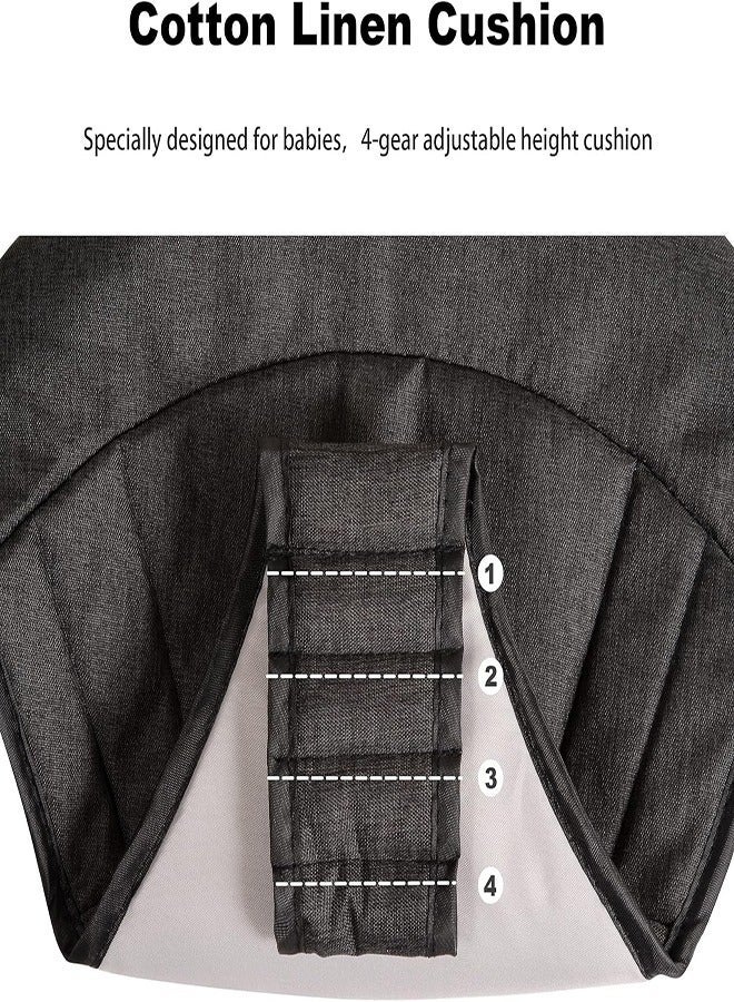 DMG TECH Baby Walker Foldable and Height-Adjustable Multi-Functional Anti-Rollover Baby Walker for All Terrain (Black) - Image 5