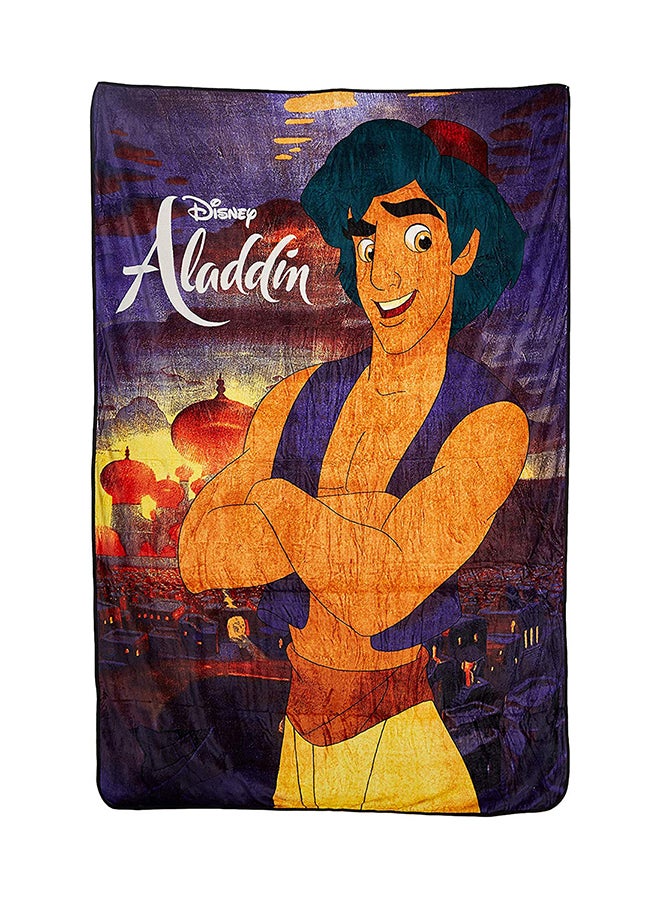 Disney Aladdin Design  Flannel Blanket polyester Multicolour - Image 1