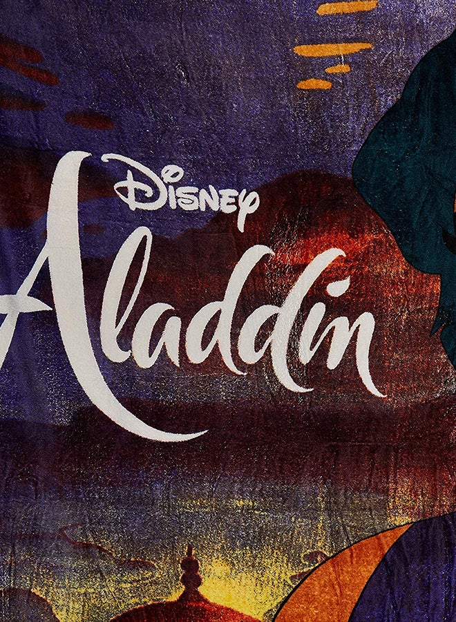 Disney Aladdin Design  Flannel Blanket polyester Multicolour - Image 3
