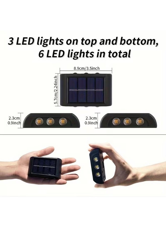 Goolsky 1 قطعة مصباح شمسية LED خارجية لمبات ضوء الشمس لتزيين الحدائق والشوارع والمناظر الطبيعية والشرفات، مصابيح حائط شمسية سهلة التركيب للحدائق والممرات والطرق - Image 3