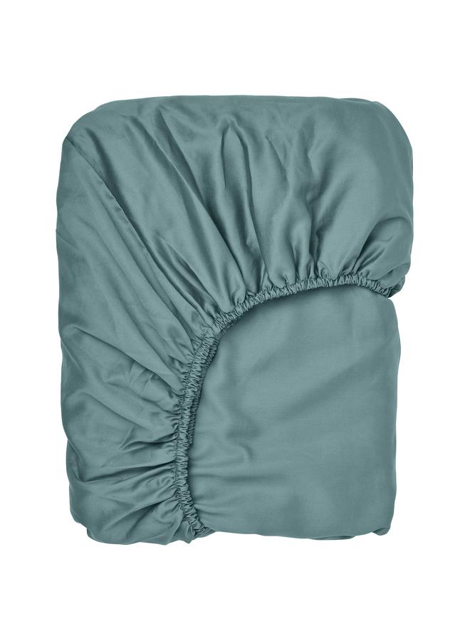 erorex Fitted sheet, blue-green, 80x200 cm - Image 1