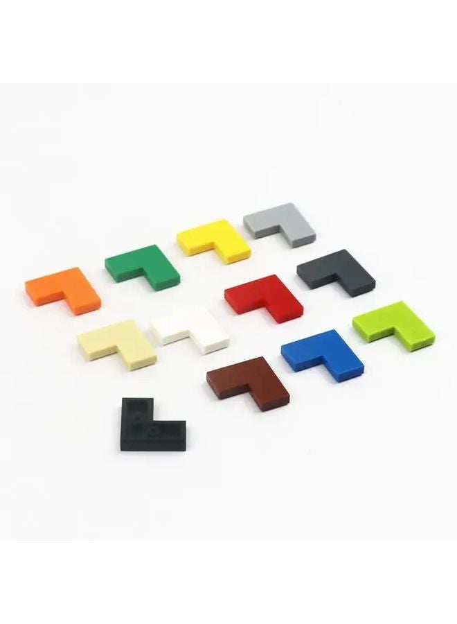 60 Pcs Black Building Blocks Brick Tile 2x2 Corner Thin Educational Toys For Kids - Image 2