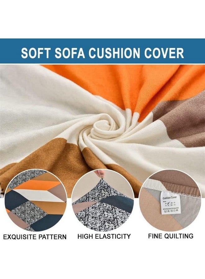 House of Quirk Stretchable Dining Bench Cover - Soft, Washable, Elastic Slipcover for Dining Room Furniture, Fits Standard Benches, Protective & Stylish Seat Cover (Multi Prism) - Image 2