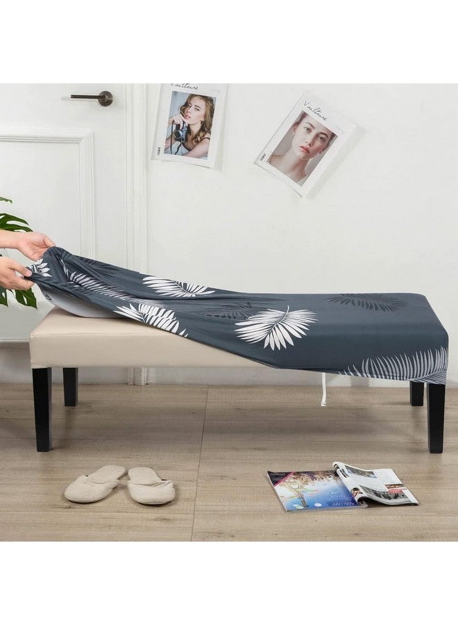 House of Quirk Stretchable Dining Bench Cover - Soft, Washable, Elastic Slipcover for Dining Room Furniture, Fits Standard Benches, Protective & Stylish Seat Cover (Multi Prism) - Image 4
