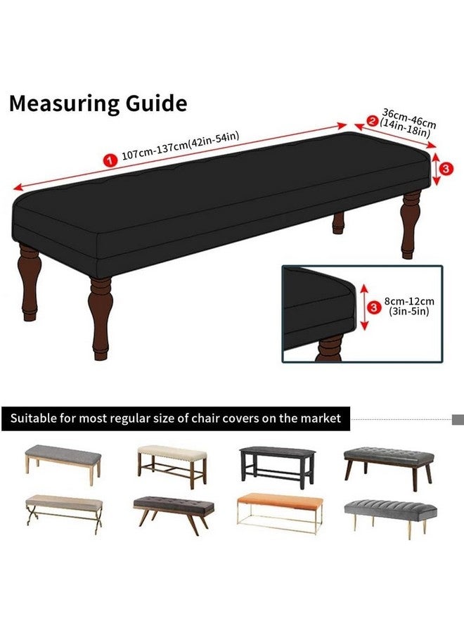 House of Quirk Stretchable Dining Bench Cover - Soft, Washable, Elastic Slipcover for Dining Room Furniture, Fits Standard Benches, Protective & Stylish Seat Cover (Multi Prism) - Image 3