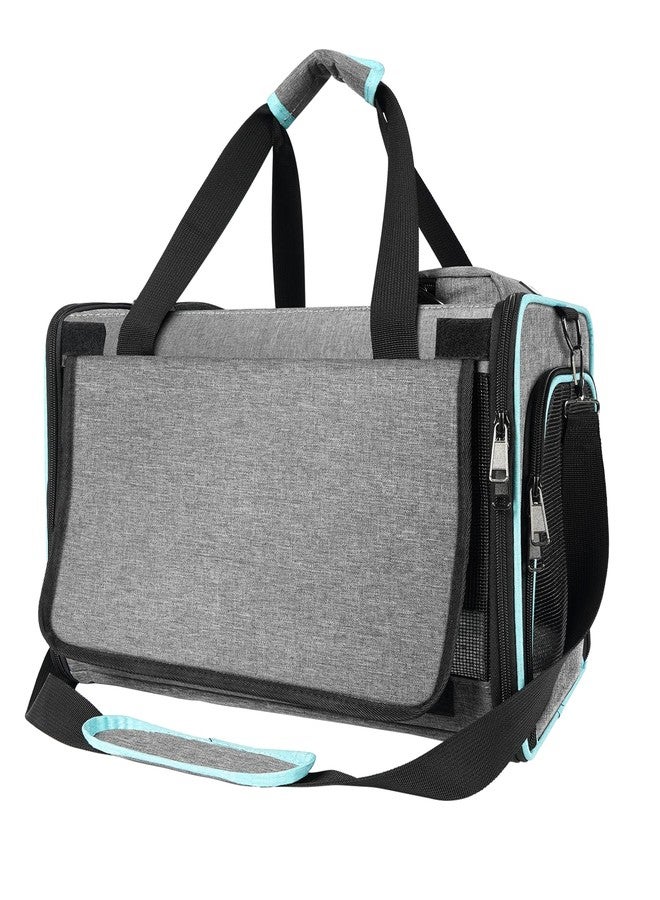 GAPZER Cat Carrier Alaska Airline TSA Approved 17x11x9.5 Soft-Sided Small Pet Air Travel Carry Bag, Southwest Airplane Kitten 12lbs Crate in Cabin Under-Seat Traveling Cage Tiny Dog Under 8 Pound - Image 1