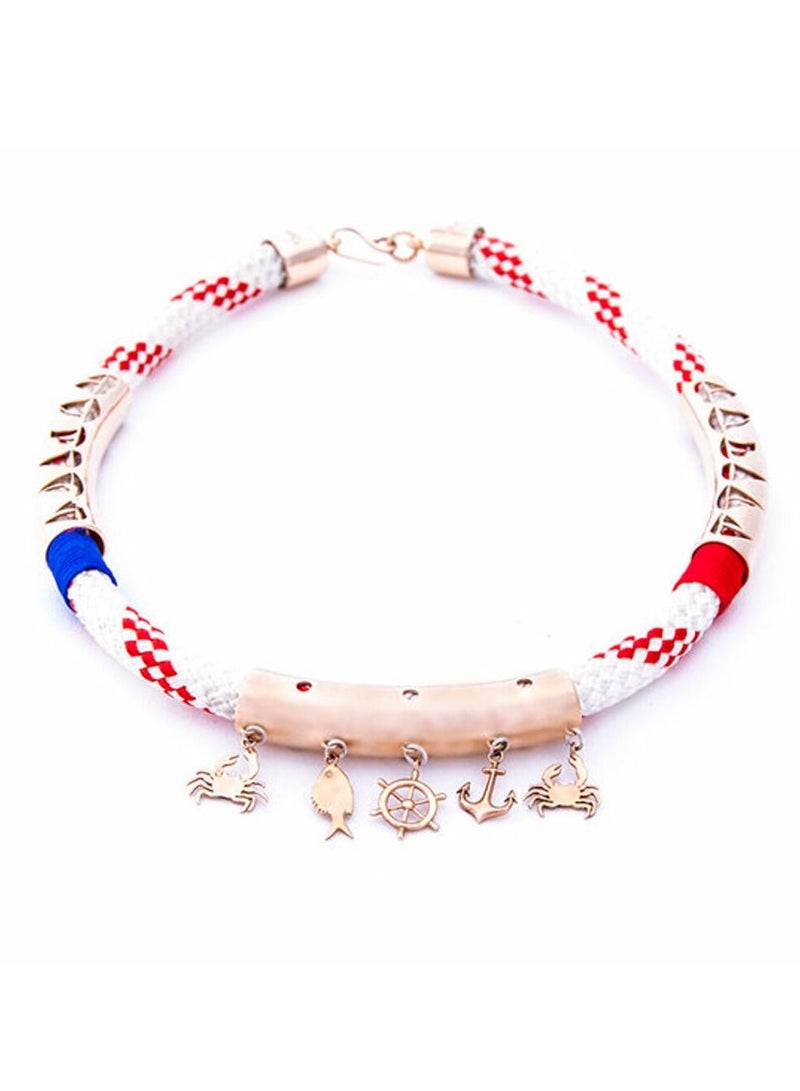 بيج ديزاين قلادة حبل للنساء عقد بحار طول 45 سم - Image 1