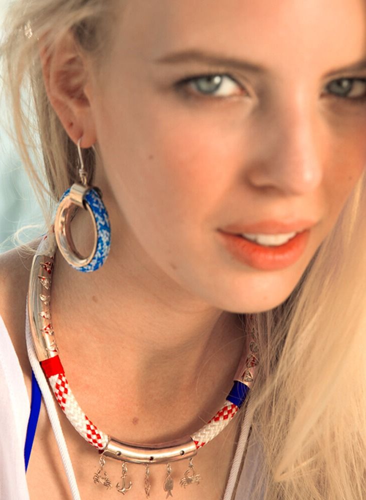 بيج ديزاين قلادة حبل للنساء عقد بحار طول 45 سم - Image 2