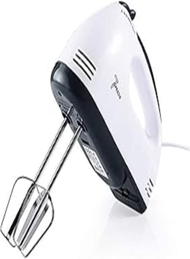 7 Changeable Speed Electronic Hand Mixer, Egg Whisk With 2 Egg Rods and 2 Stirring Rods