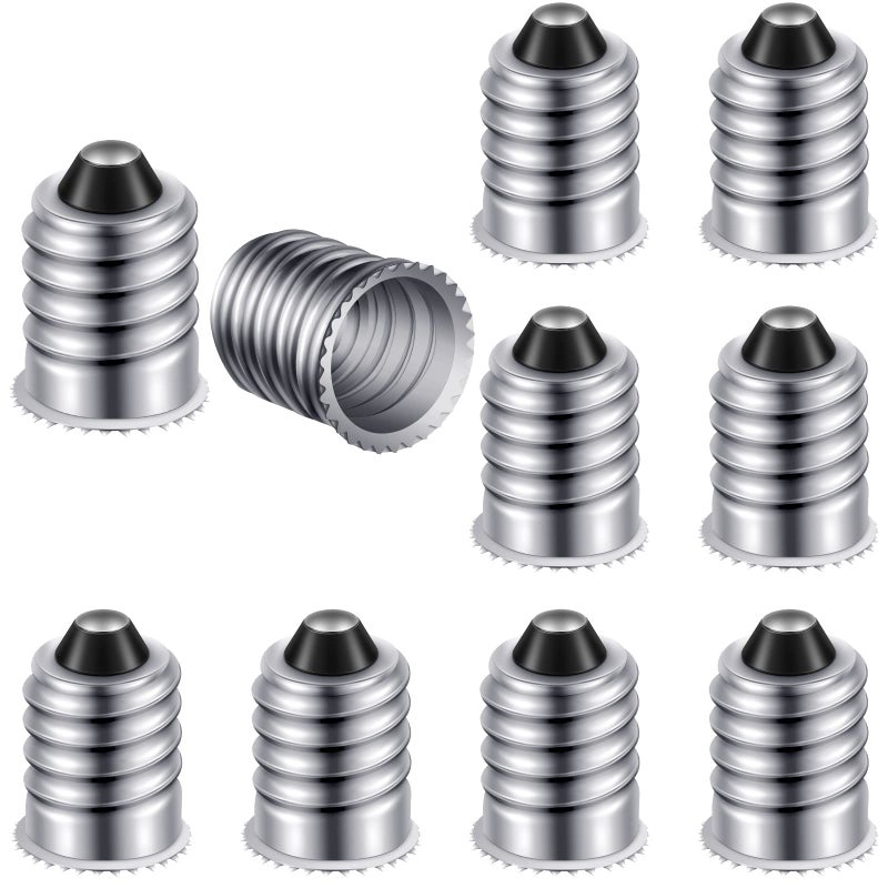 Honoson 15 Pieces E14 to E12 Adapter Converter Lamp Adapter European Base E14 to Candelabra Screw e12 Socket Reducer European Base Candelabra Screw LightSilver