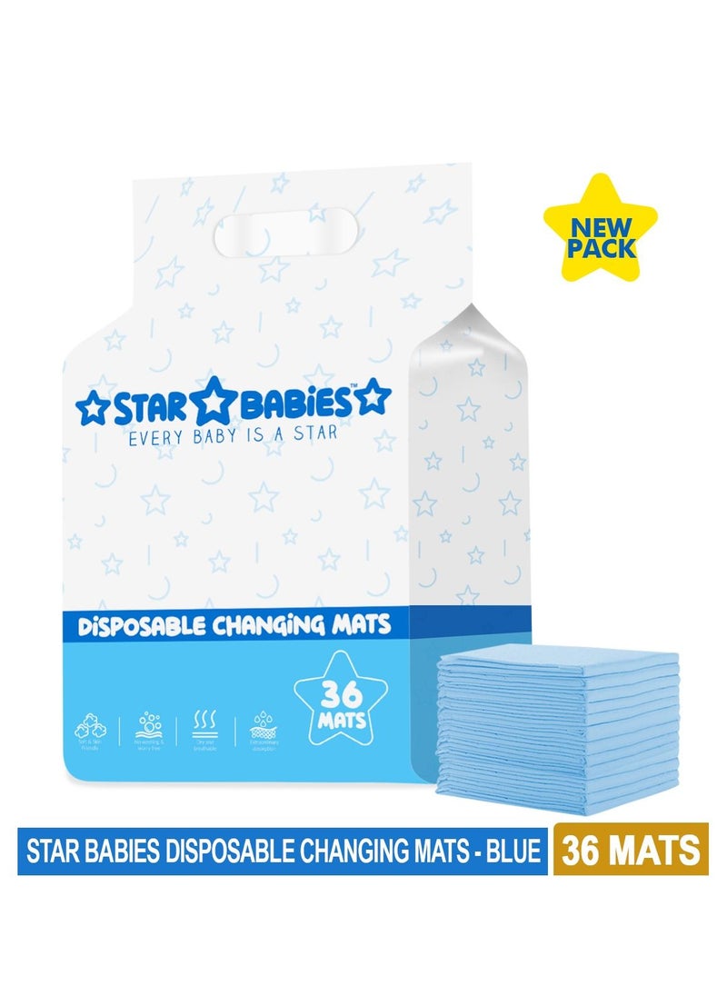 Star Babies Disposable Changing Mat Pack of 36 - BLUE , New - pzsku/Z39AE981DC032D987F246Z/45/_/1648875292/0931383e-815f-4cd3-8301-79e189e85338