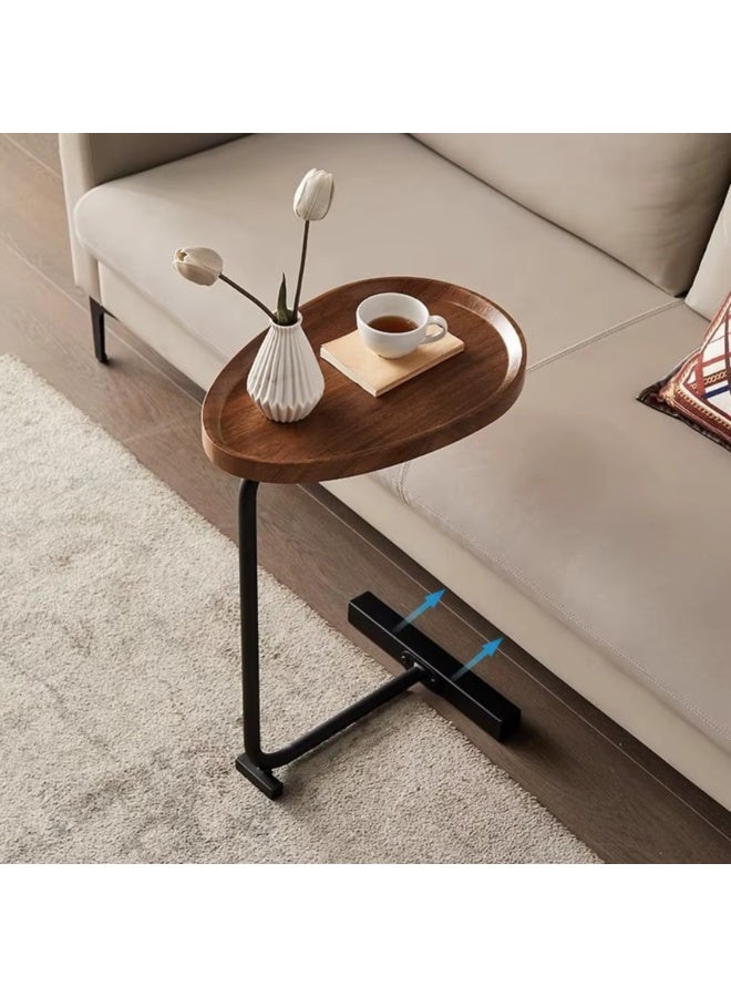 بكسل للأثاث مجموعة 3 طاولة جانبية من بكسل الأثاث على شكل C للأريكة والسرير، طاولة بقواعد معدنية صلبة - Image 4