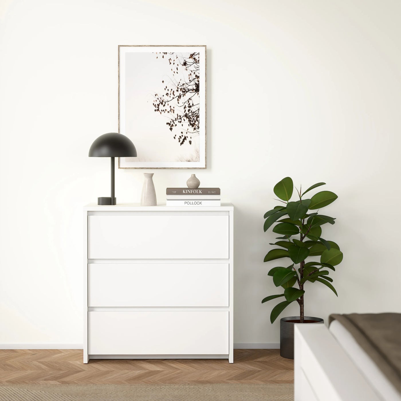 Modern MDF nightstand - Height 75 cm - Width 70 cm - Depth 40 cm, from Furniture Store.